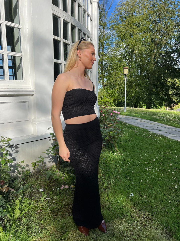 Maddy knitted skirt - Black