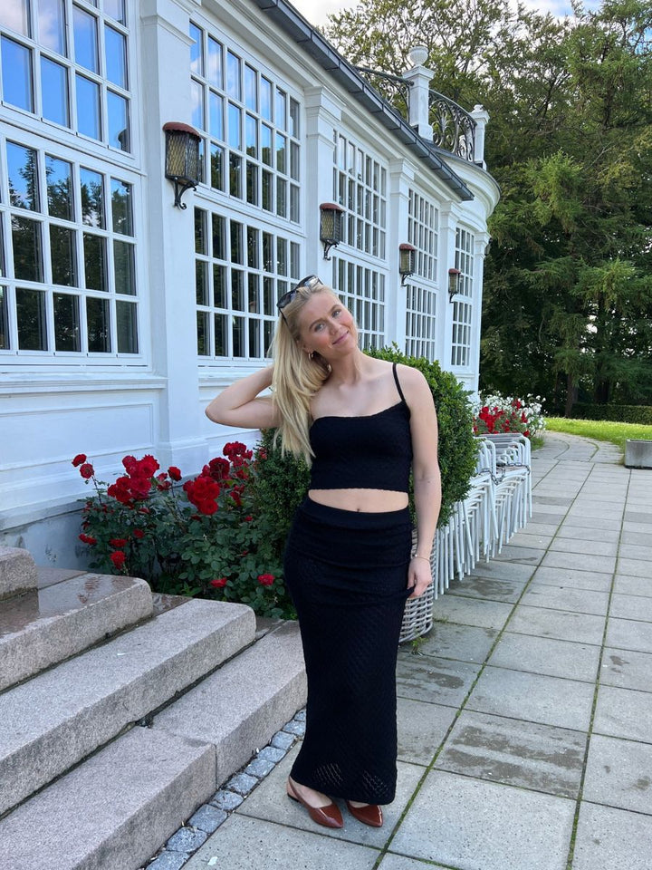 Maddy knitted skirt - Black