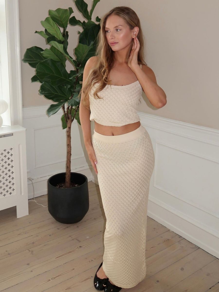 Maddy knit top - Cream white