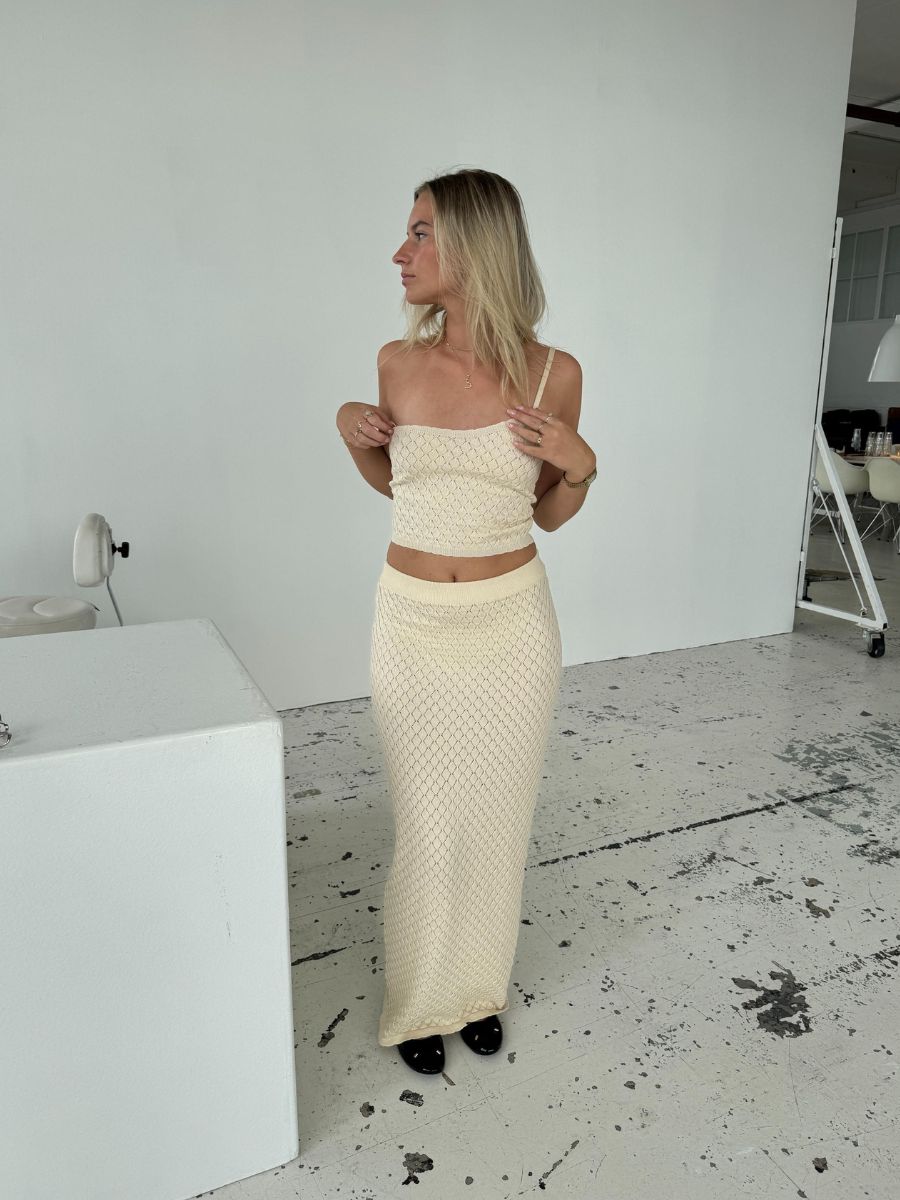 Maddy knit top - Cream white
