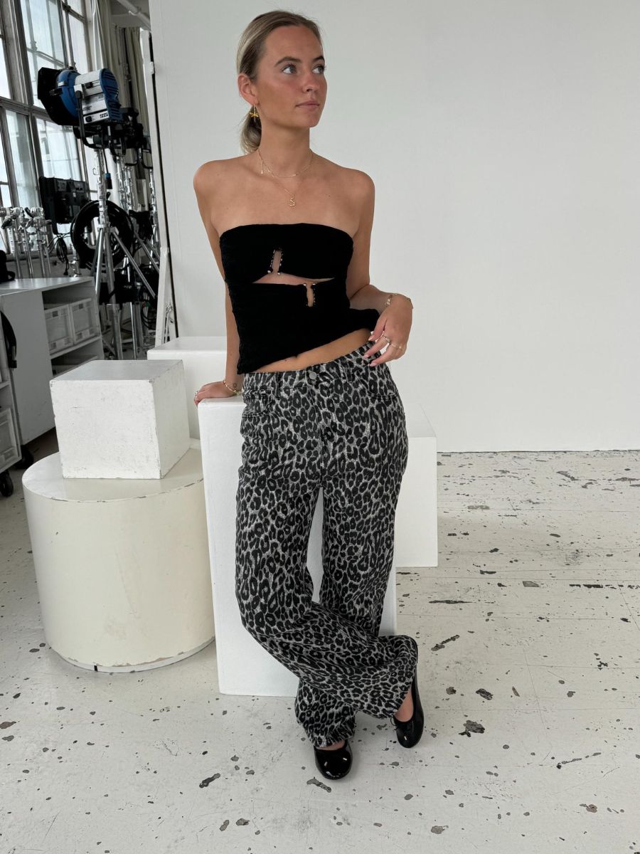 Maria leopard jeans