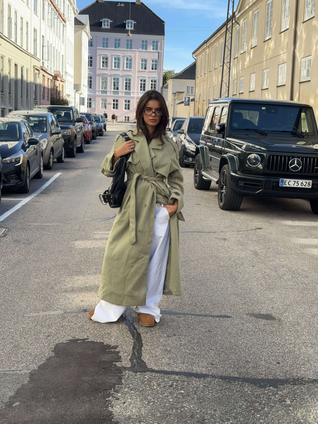 Mynte maxi coat - Lime green