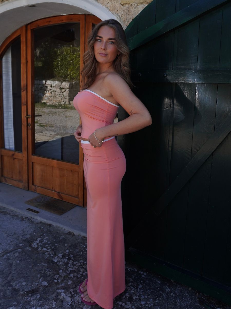 Nelly bandeau top - Coral