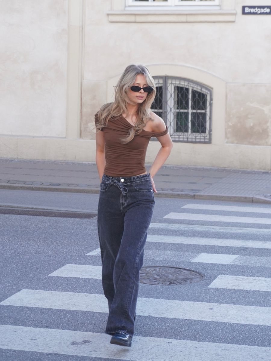 Paola top - Brown