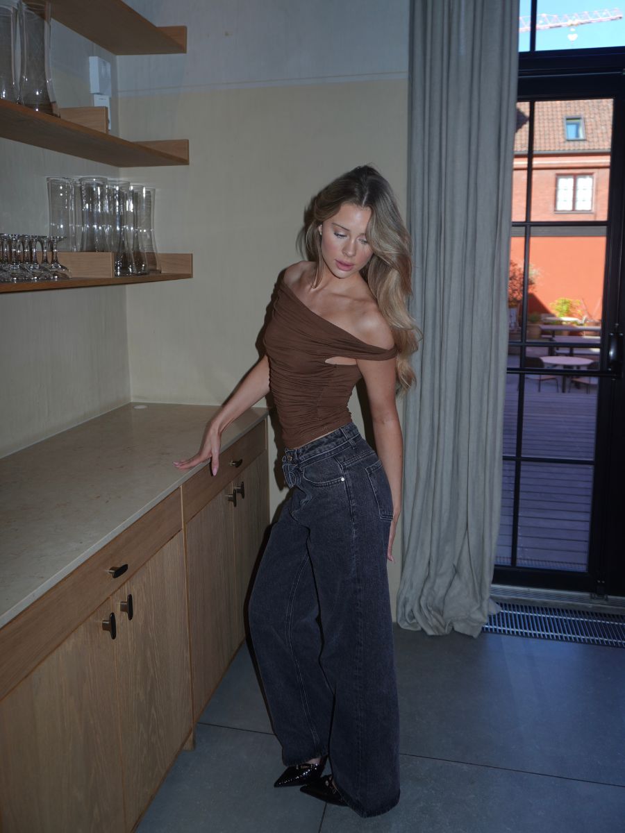 Paola top - Brown