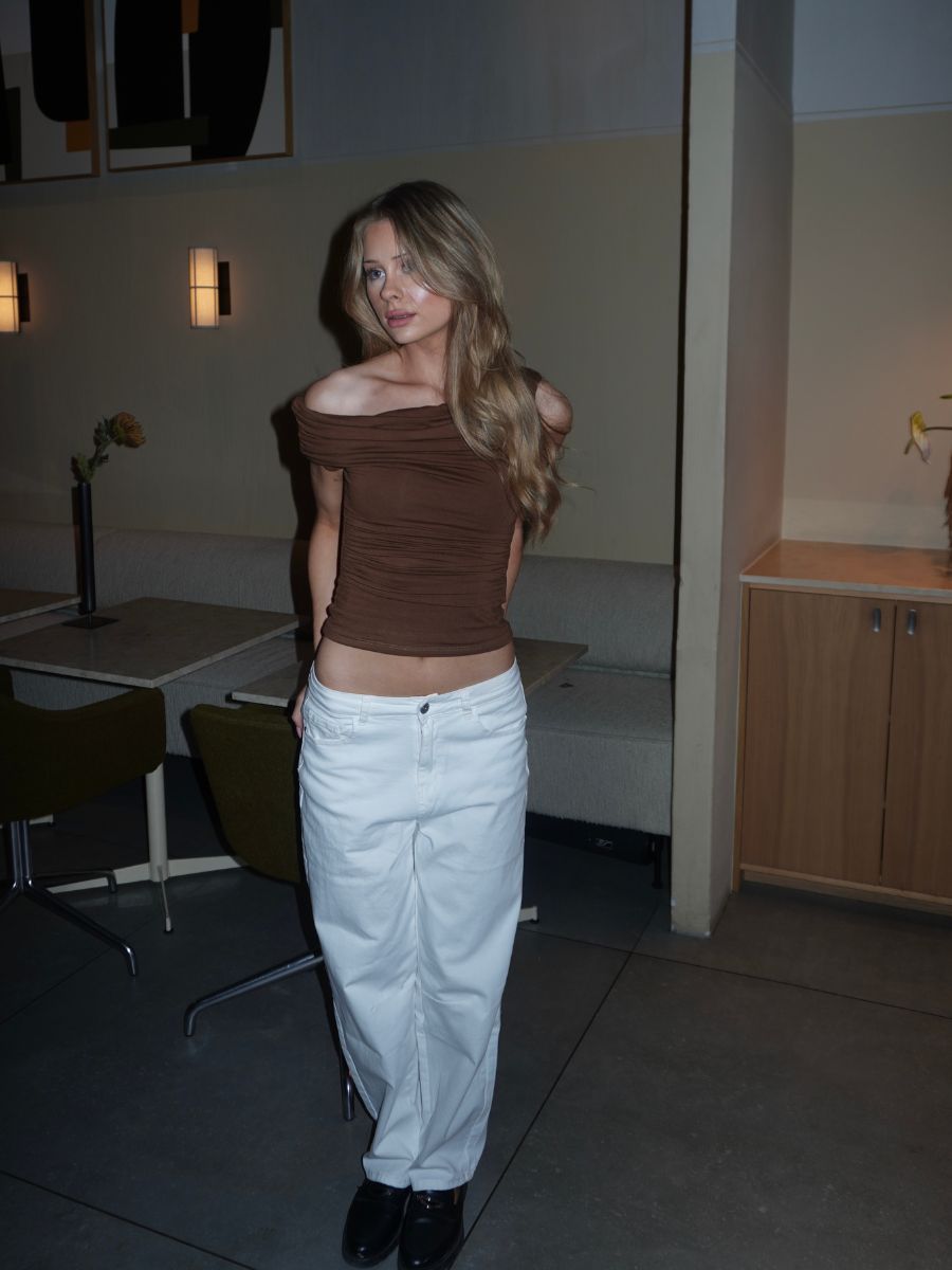 Rosalia baggy jeans - White