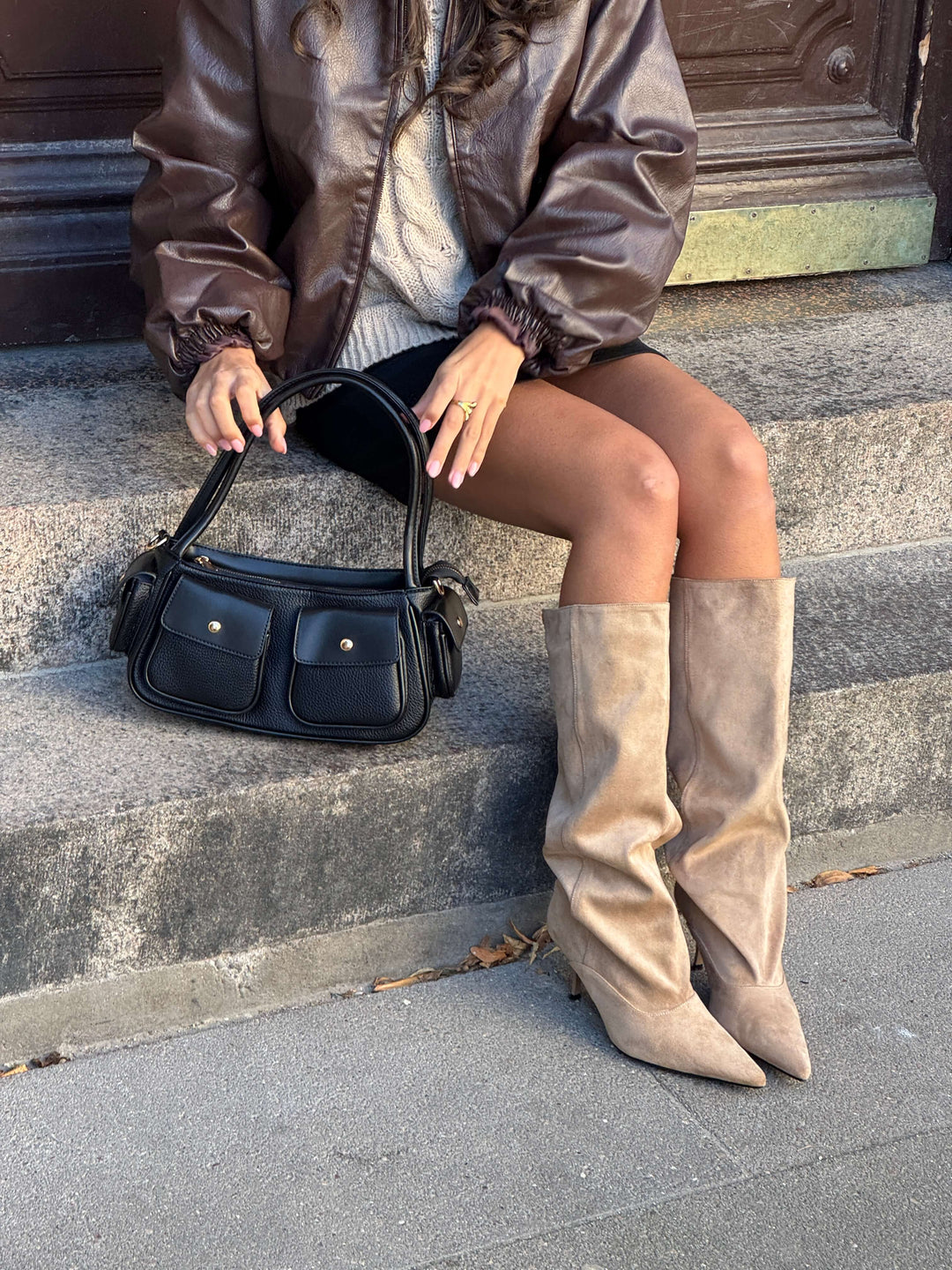 Viva suede boots - Beige