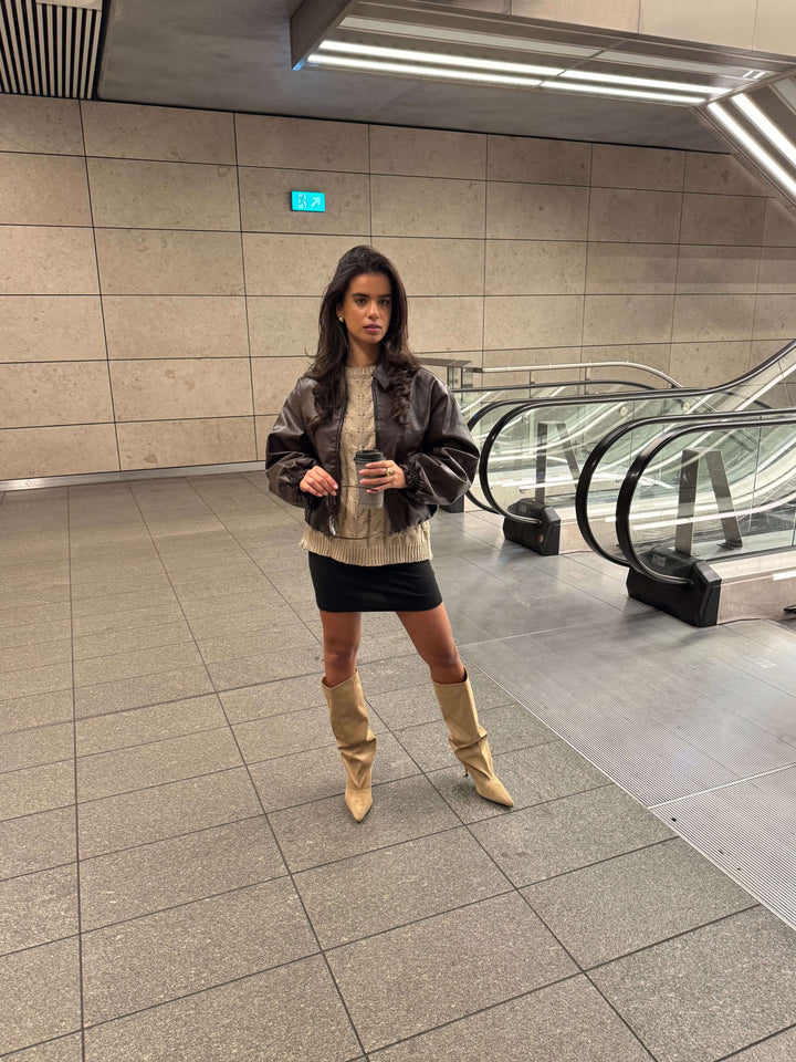 Viva suede boots - Beige