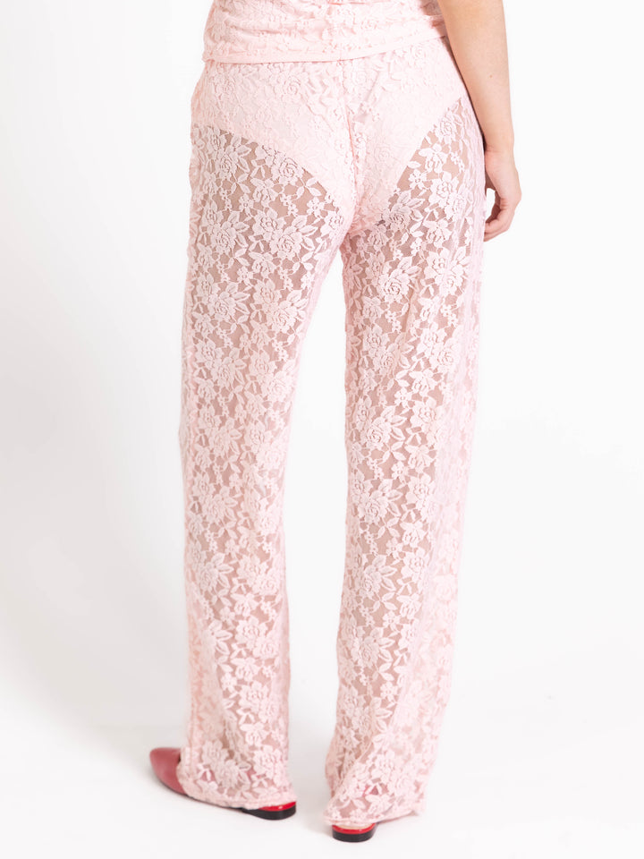 Alma lace pants - Pink