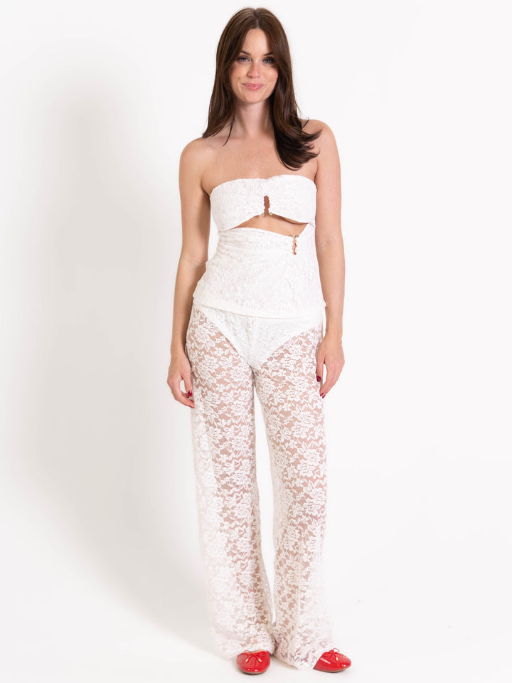 Alma lace pants - Pink