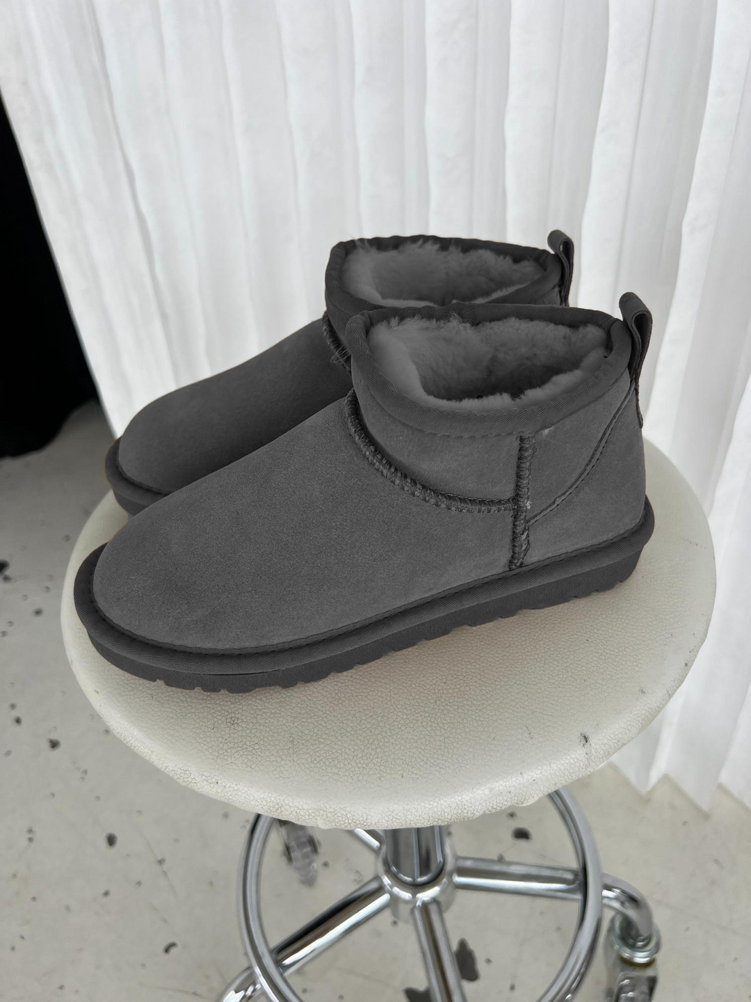 Teddy boots - Gray