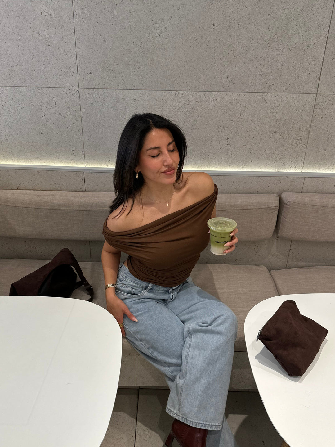 Paola top - Brown