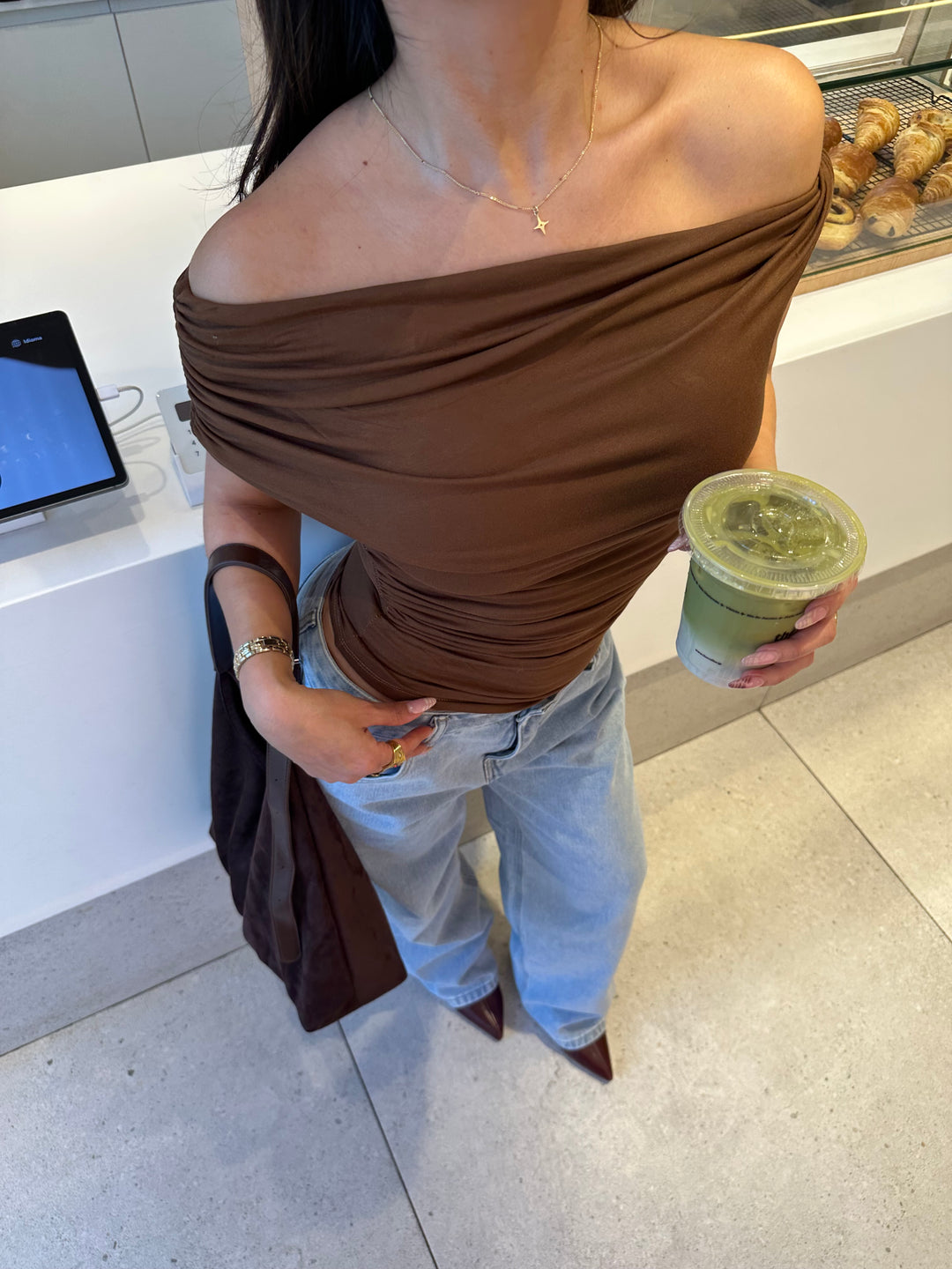 Paola top - Brown