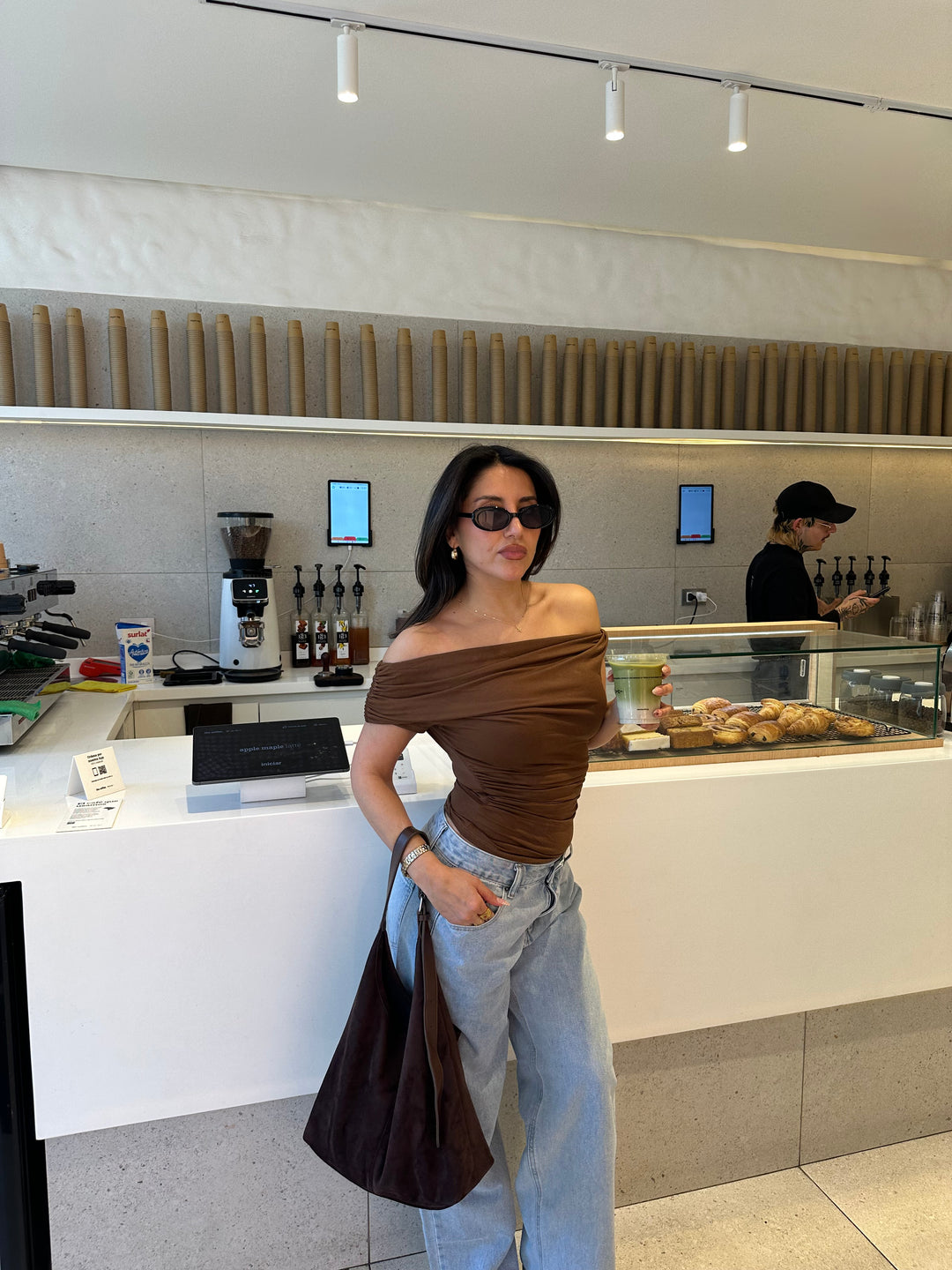 Paola top - Brown