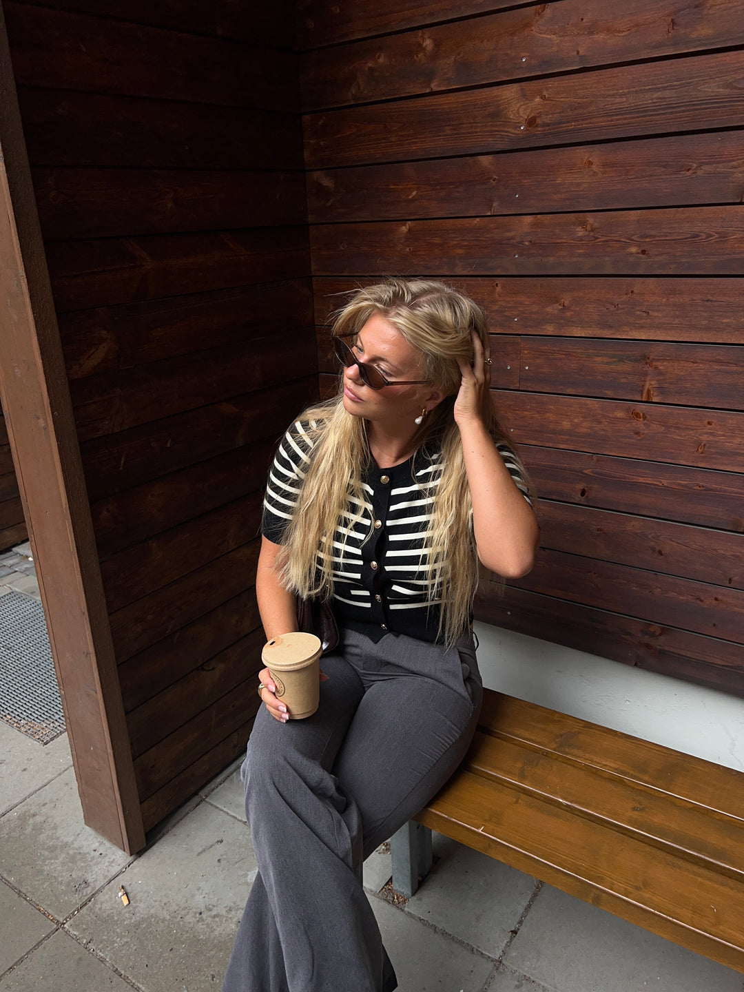 Lucca striped T-shirt - Black/White