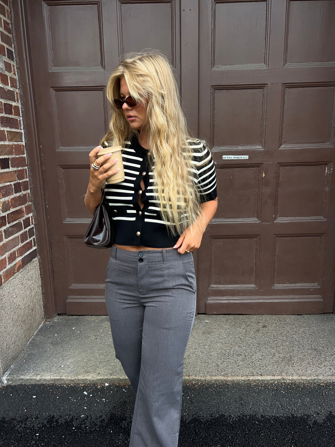 Lucca striped T-shirt - Black/White