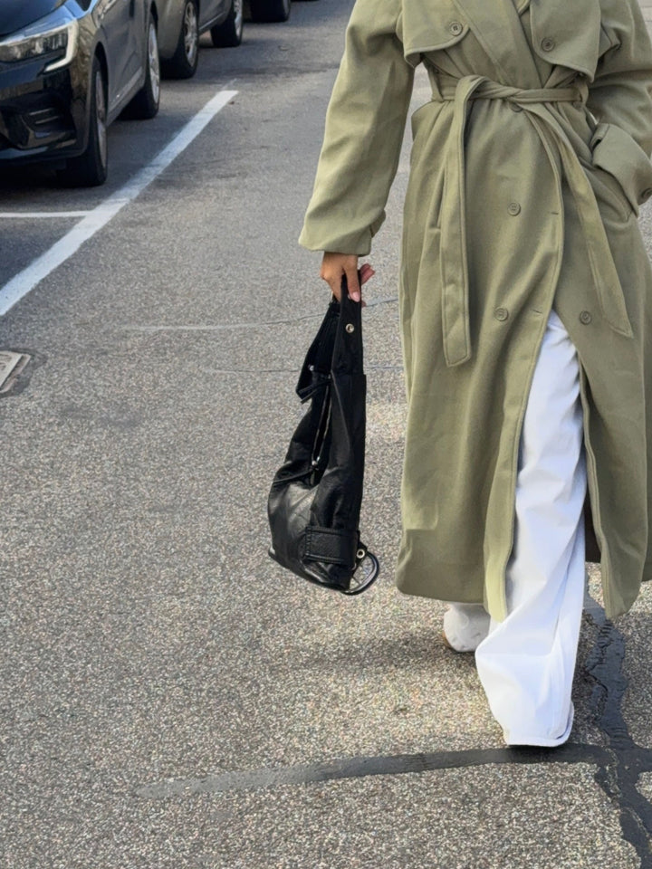 Ayla buckle shoulder bag - Black