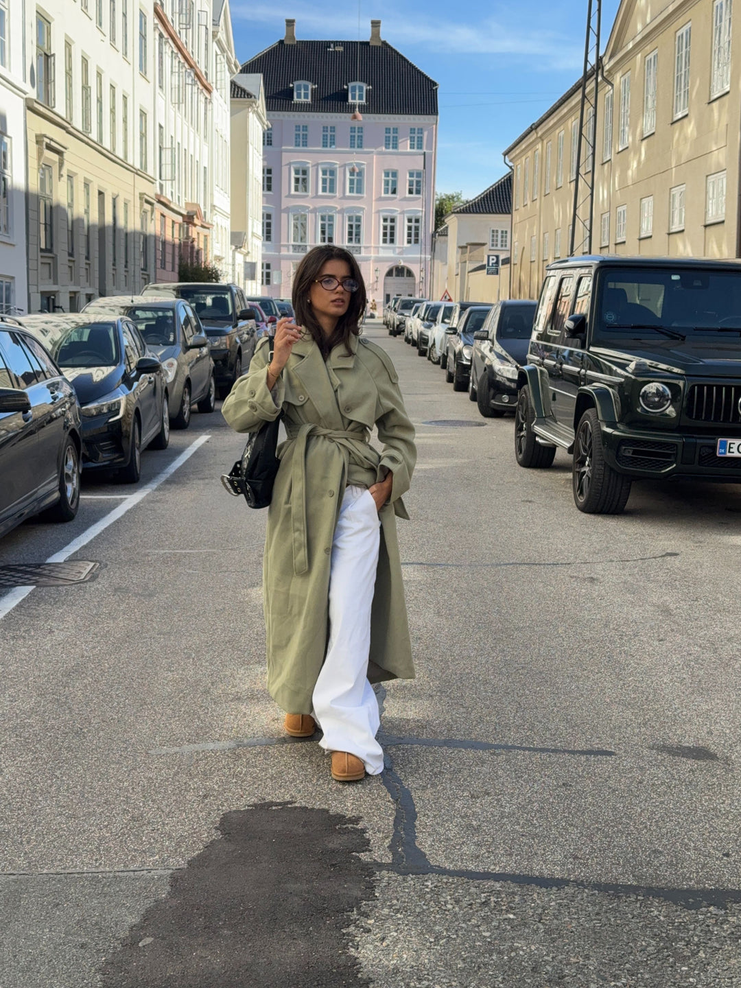 Ayla buckle shoulder bag - Black