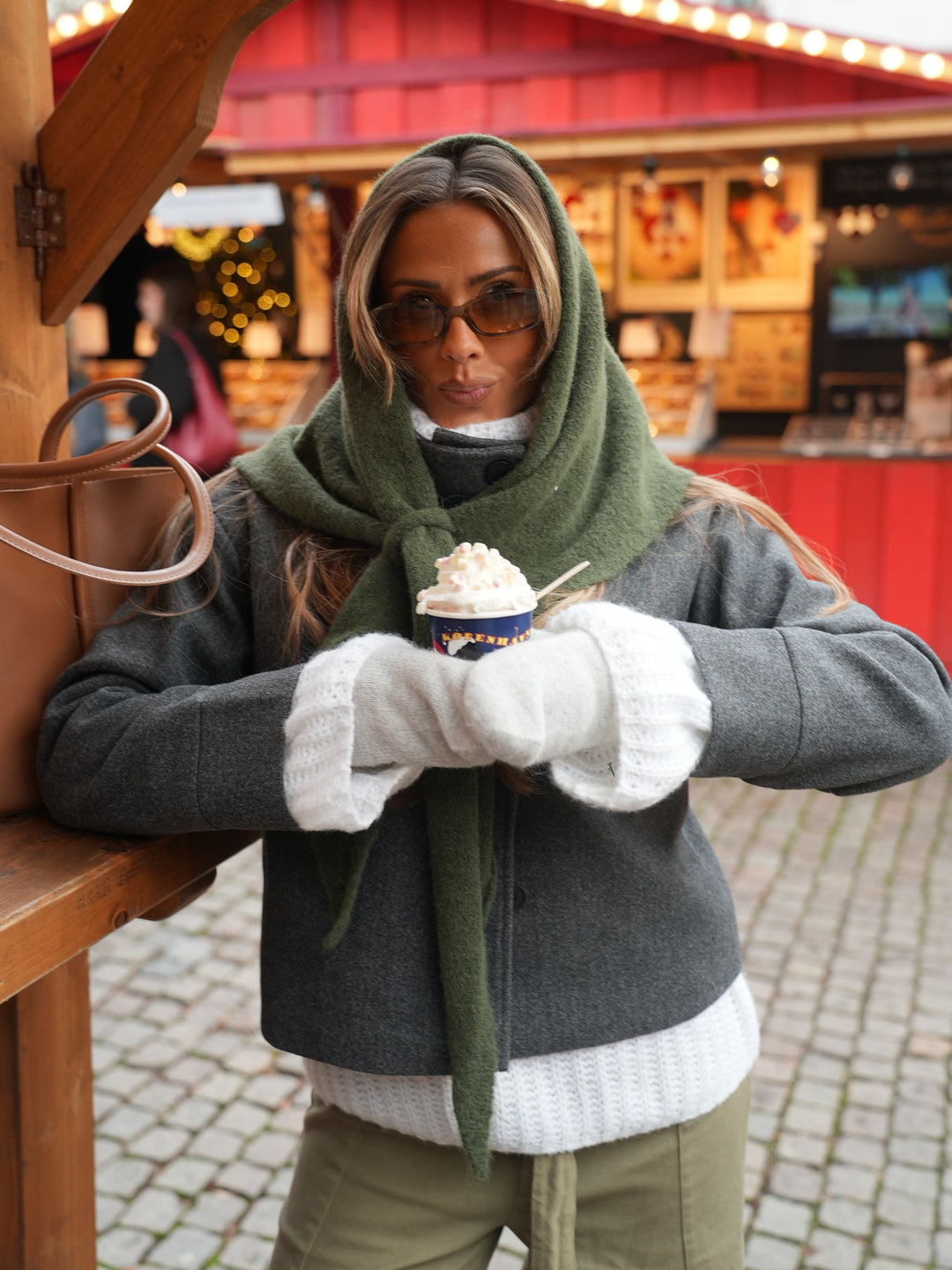 Clea High Neck Jacket - Dark grey