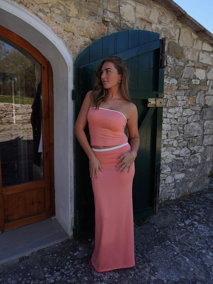 Nelly bandeau top - Coral