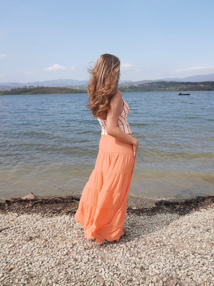 Emilia maxi skirt - Orange