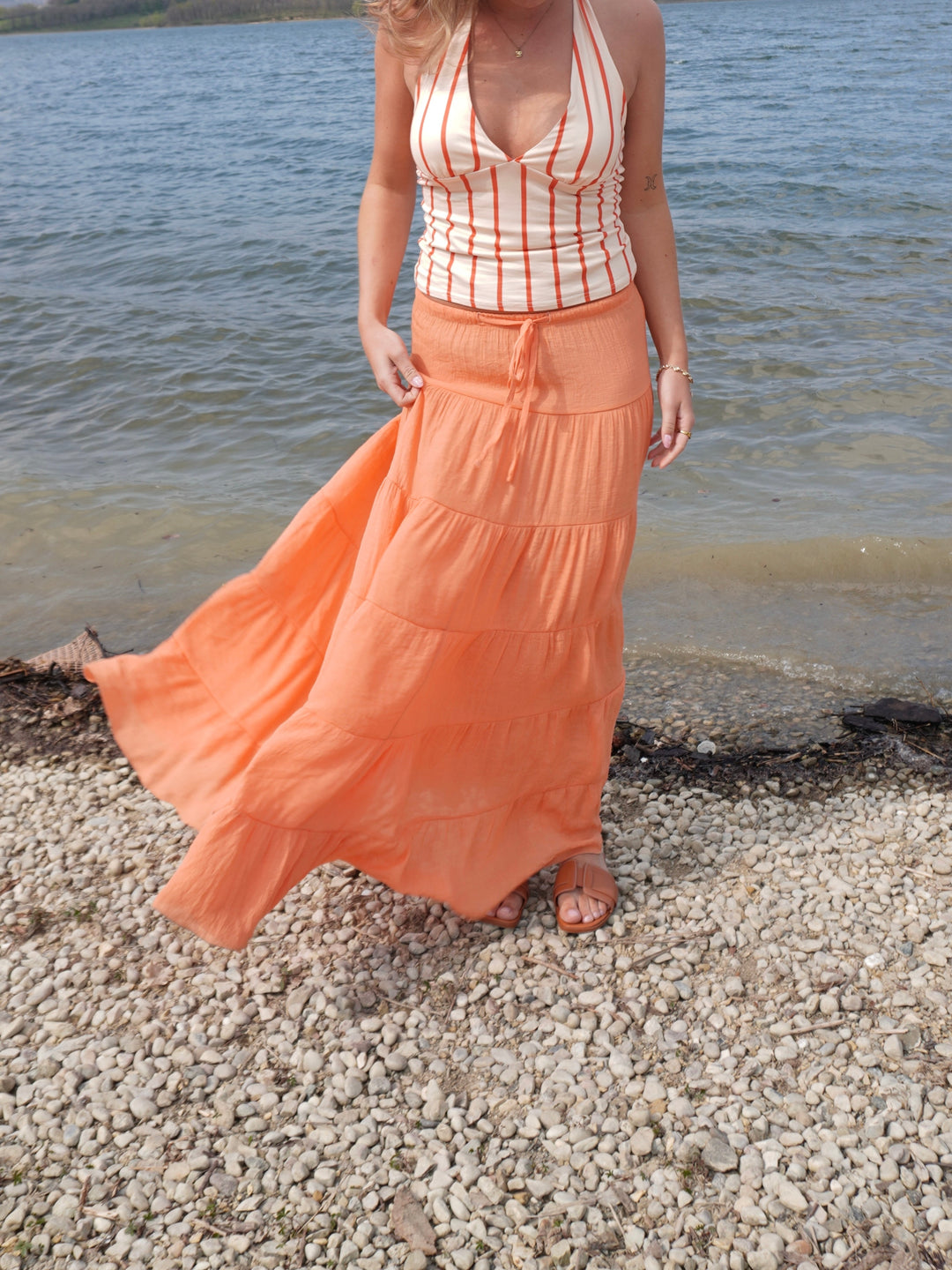 Emilia maxi skirt - Orange