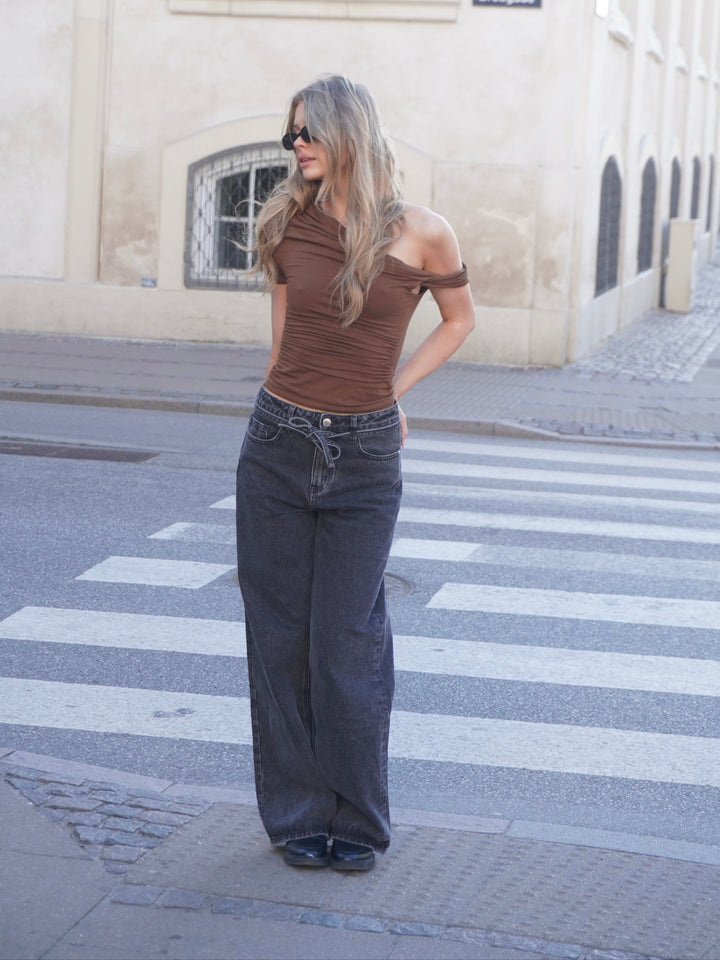 Elisa denim Jeans - Gray