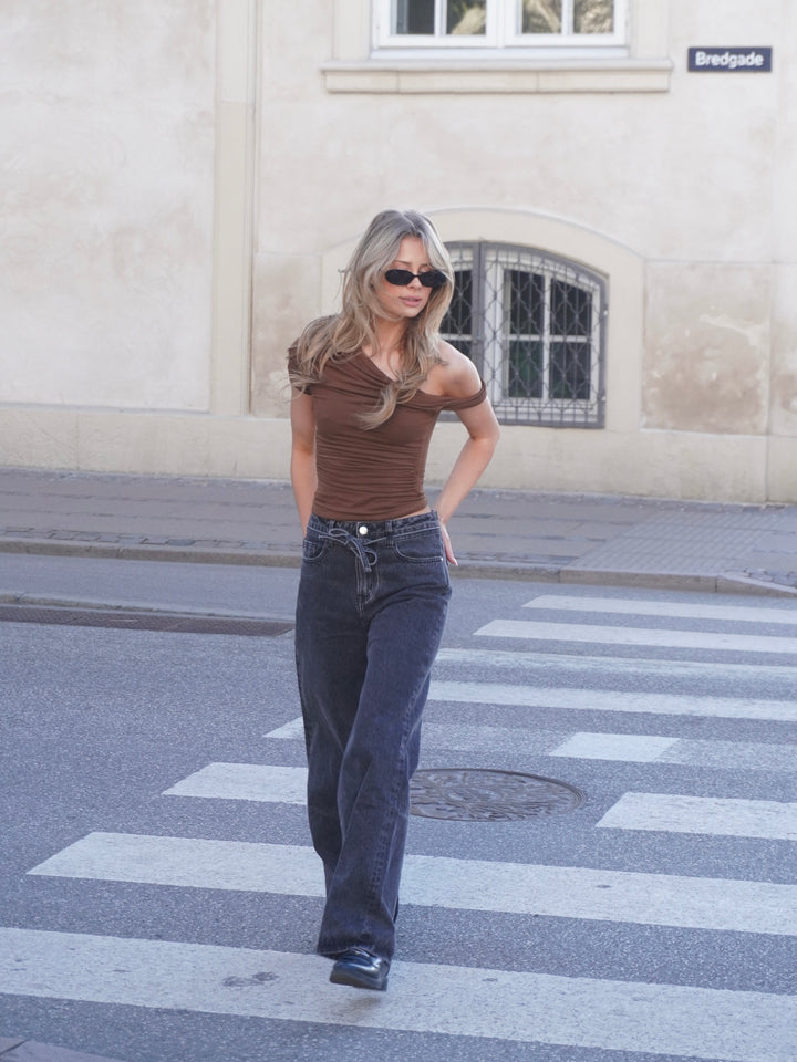 Paola top - Brown