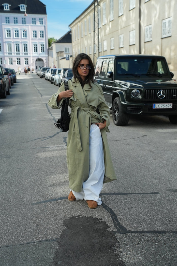 Mynte maxi coat - Lime green