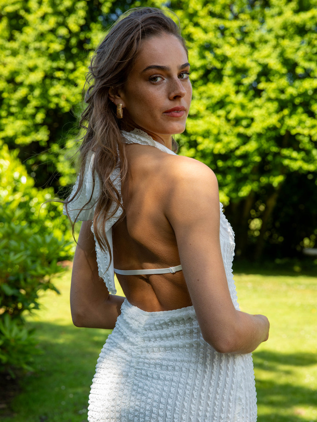 Clea maxi dress - White