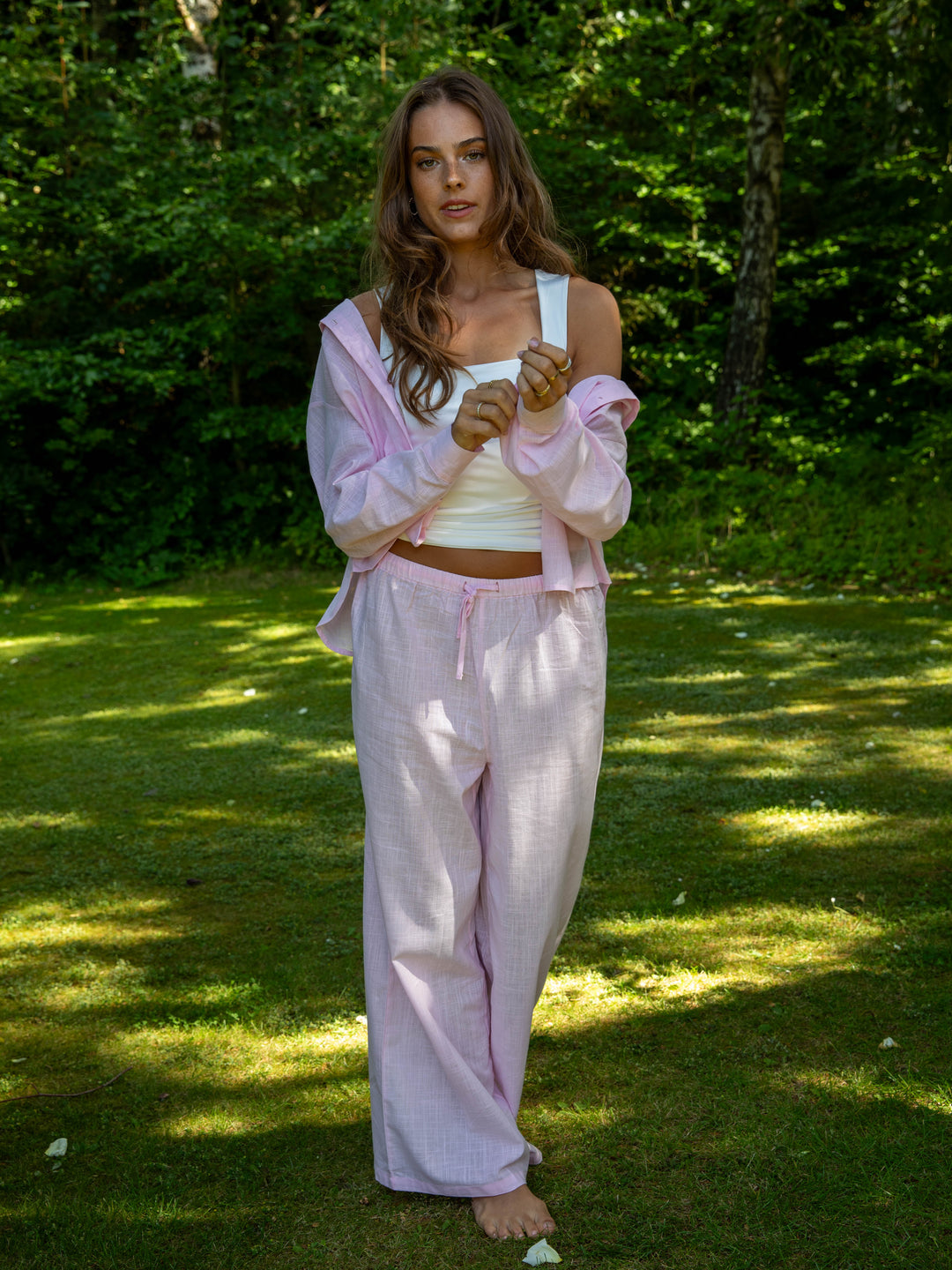 Elva linen shirt - Pink
