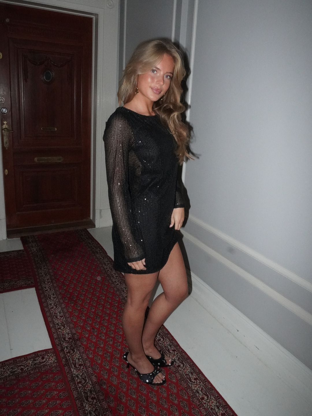 Giulia glitter dress - Black