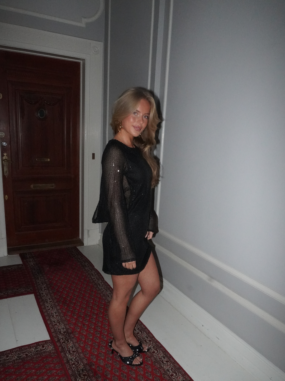 Giulia glitter dress - Black