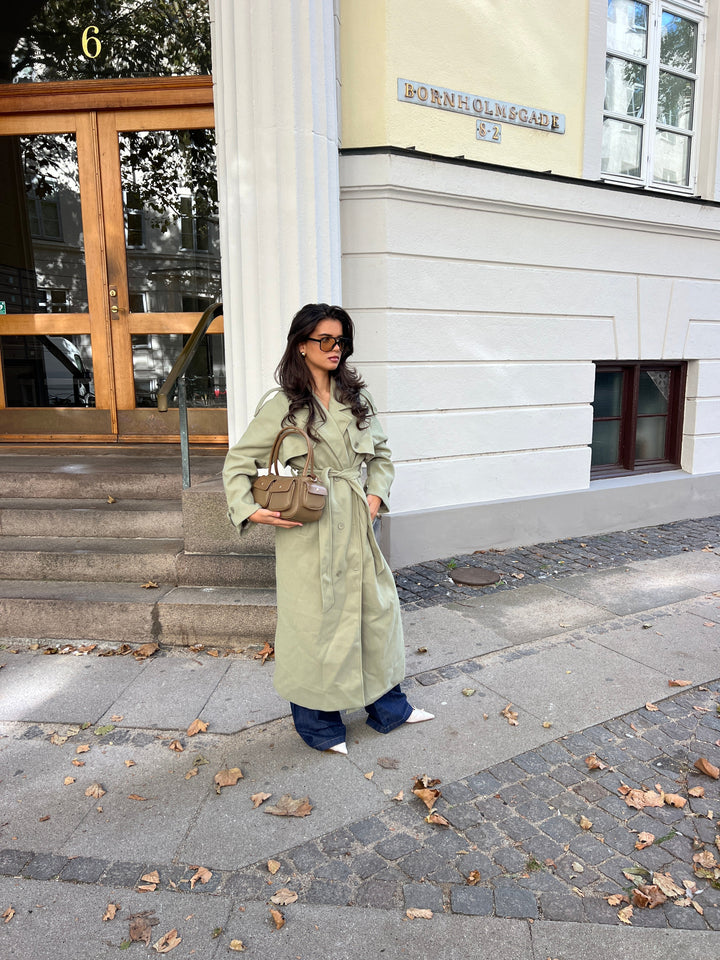 Mynte maxi coat - Lime green