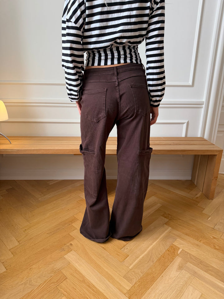 Althea Pocket Jeans - Brown