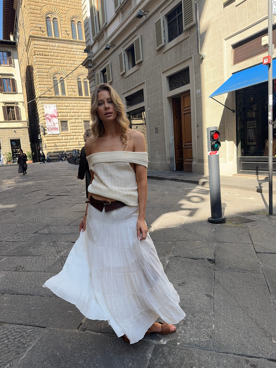 Emilia maxi skirt - White