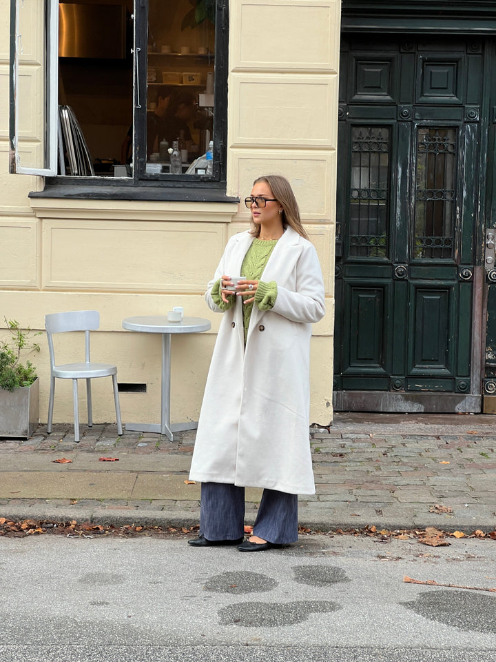 Kelly long coat - White