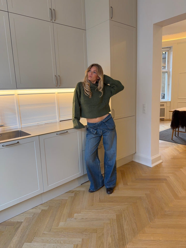 Nia belt bag jeans - Medium blue