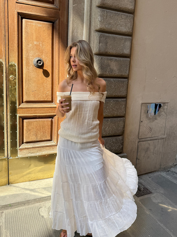 Emilia maxi skirt - White