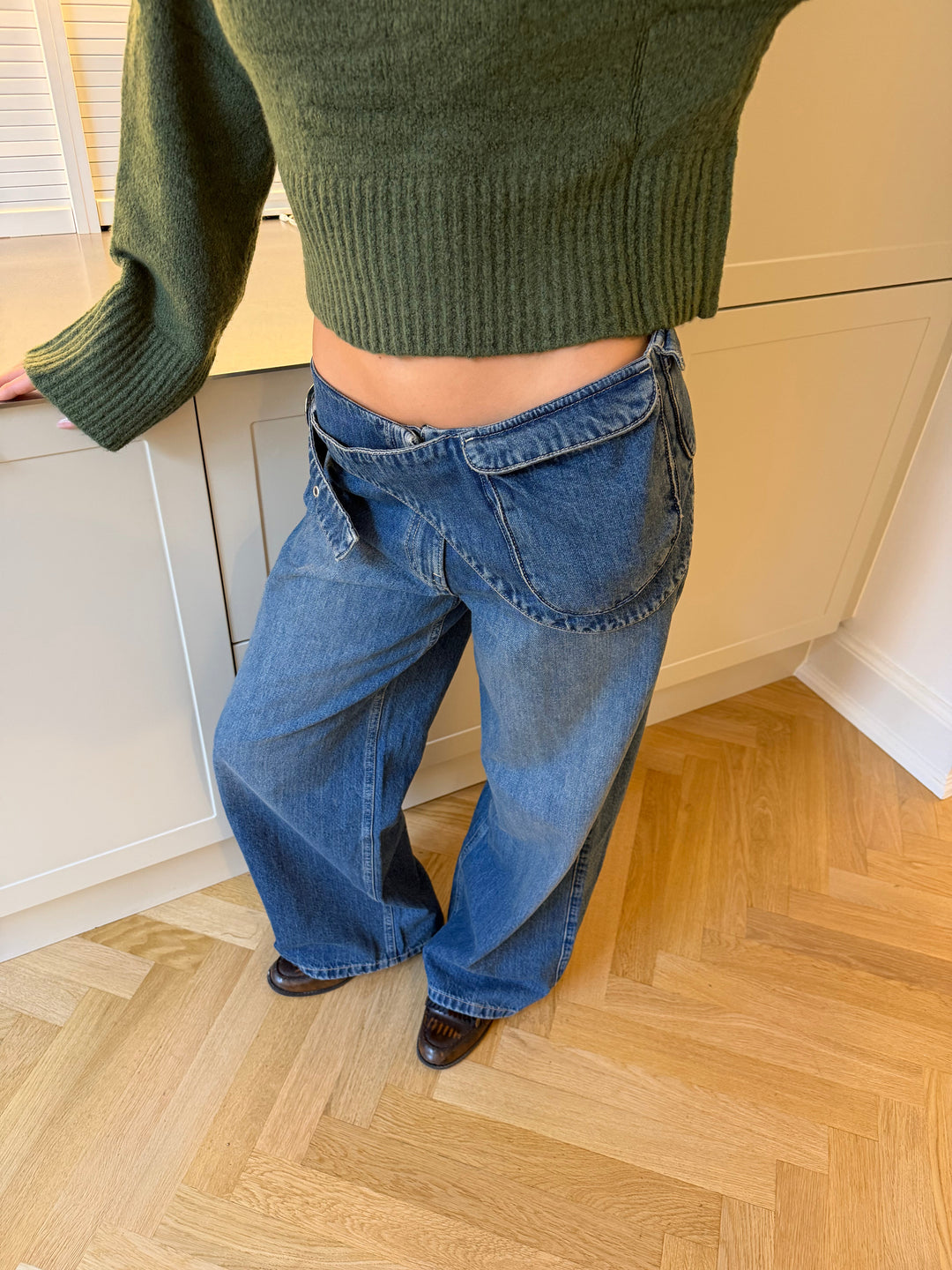 Nia belt bag jeans - Medium blue