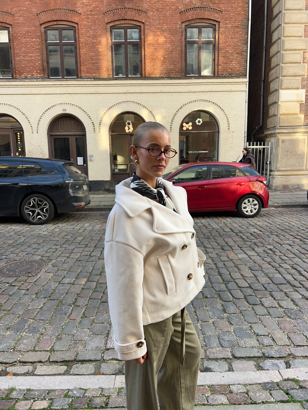 Kelly short coat - White