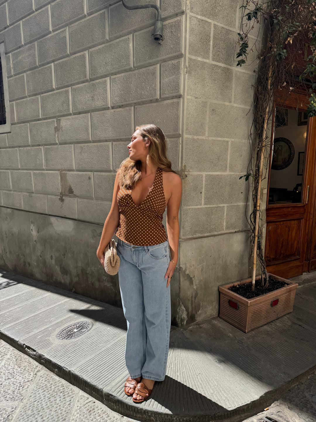 Maddy low-waisted jeans - Light blue