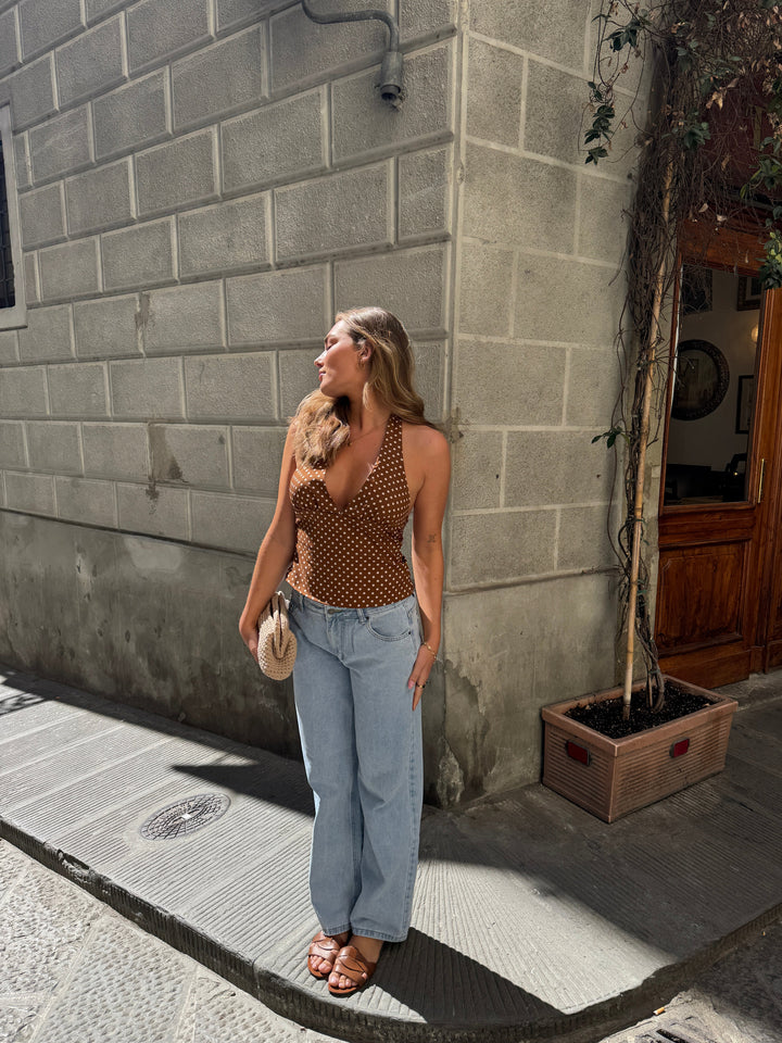 Maddy low-waisted jeans - Light blue