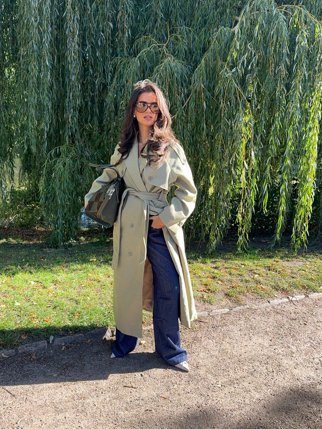 Mynte maxi coat - Lime green