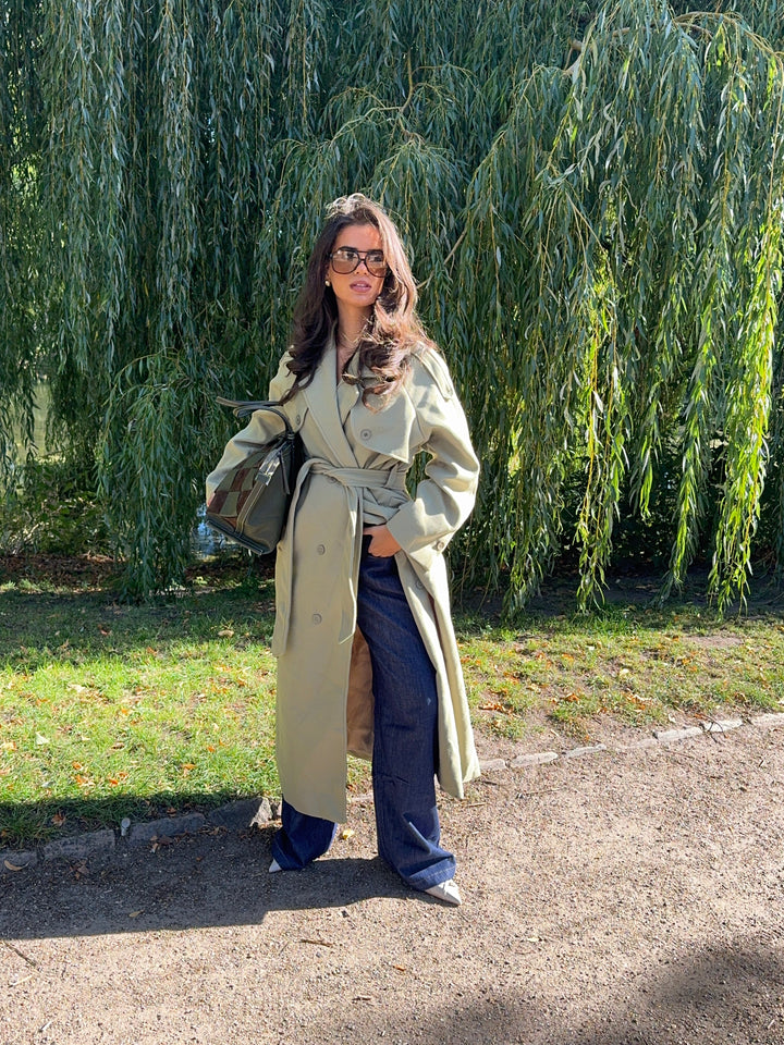 Mynte maxi coat - Lime green
