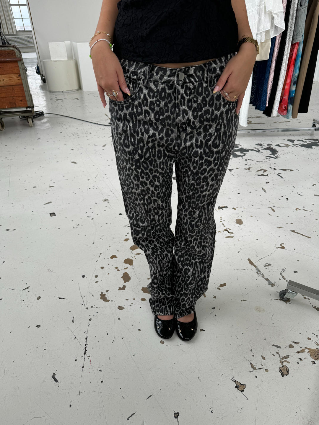 Maria leopard Jeans