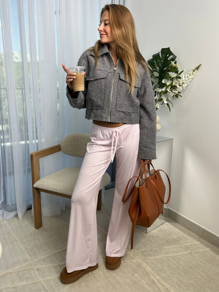 Kaya striped pants - Pink/White