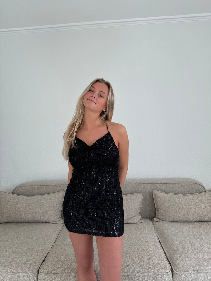 Laya glitter dress - Black