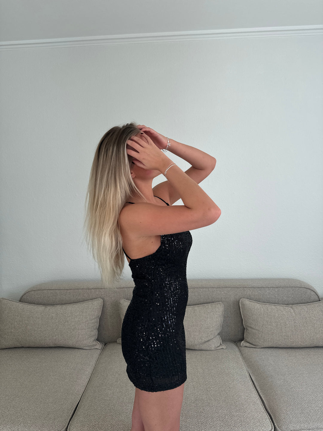 Laya glitter dress - Black