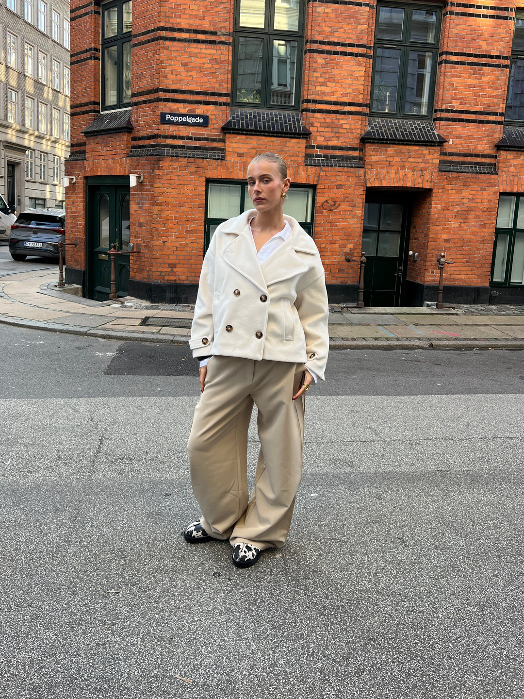 Elena loose suit pants - Beige